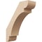 Ekena Millwork 5-inch W x 14-inch D x 18-inch H Olympic Rough Cedar Woodgrain TimberThane Knee Brace, Primed BRCUR05X14X18OLYRCPR - alternate 1